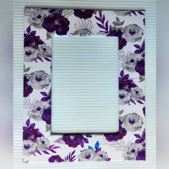 Lavender Dream Floral Fabric-Wrapped 8x10 Photo Frame Mat - Picture 2 of 7